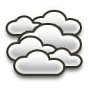 Partly cloudy Moderate dew